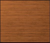 Garador Linear Medium Sectional Woodgrain 40mm     